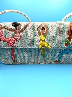 Priced to sell! T.J.Maxx Beaded Yoga Namaste  Shoulder bag in Multicolor